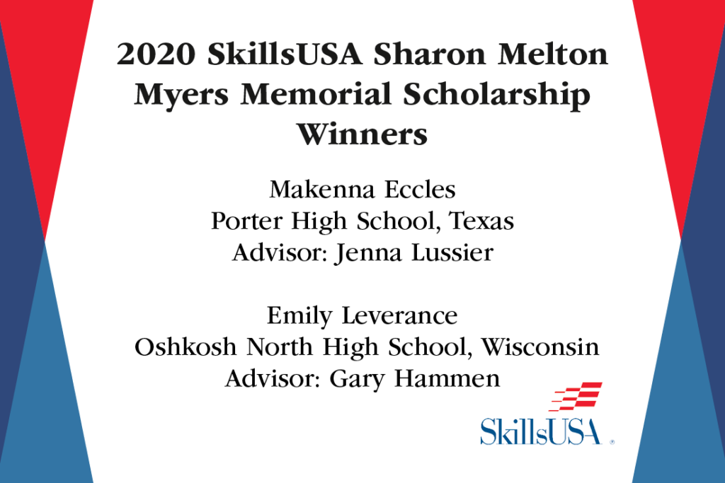 Image for 2020 Sharon Melton Myers Scholarship Winners Announced