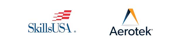 SkillsUSA and Aerotek logos