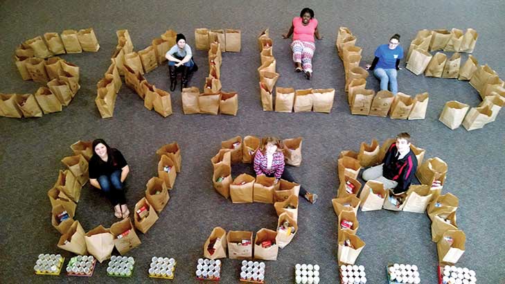 Image for They Bagged It for the Needy