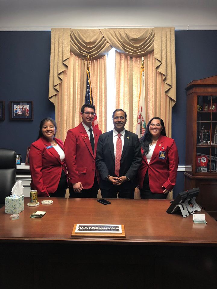 Image for SkillsUSA Team Visits Rep. Krishnamoorthi During WLTI