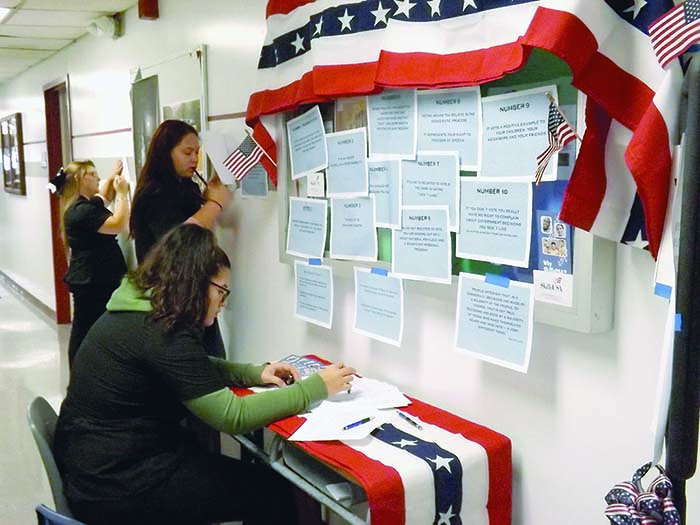 Voter registration in Hudson Falls, N.Y. Photo: Jeffrey Plummer, Southern Adirondack