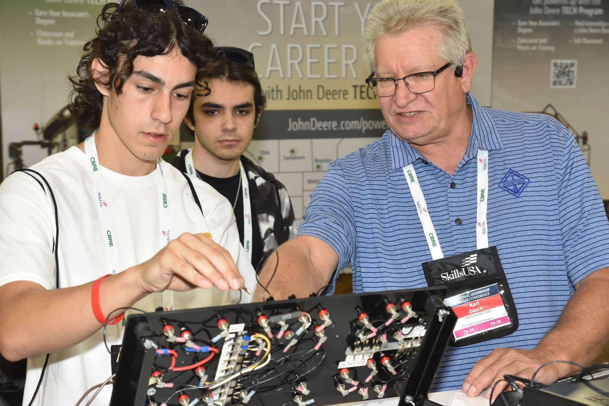 Photo of a student and a partner.