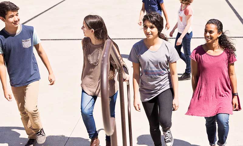 Photo of a diverse group of students.