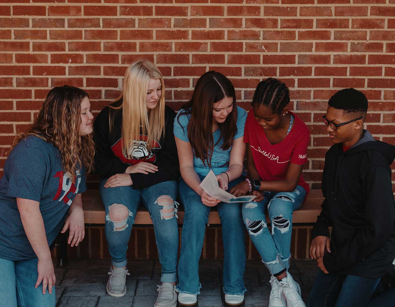 Photo of a diverse group of students.