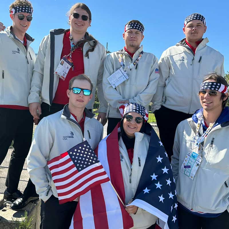 Photo of the 2024 WorldSkills USA team.