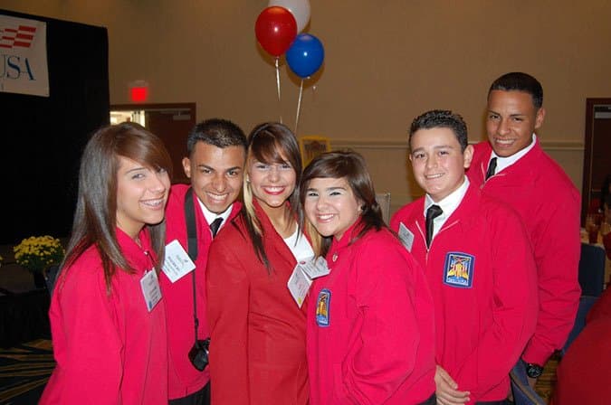 Six SkillsUSA students from Puerto Rico.}