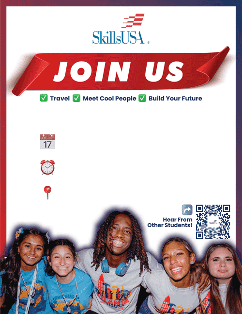 SkillsUSA meeting invitation poster