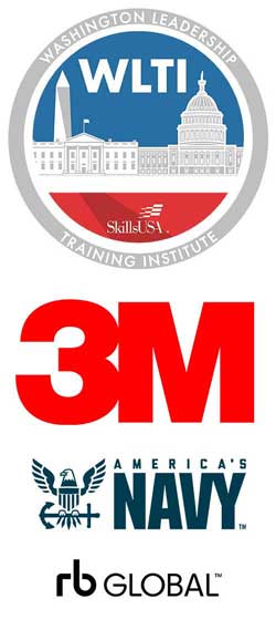 WLTI logo, 3M logo, US Navy logo and RB Global logo