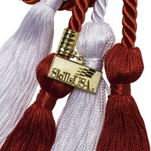 close up of a SkillsUSA honor cord