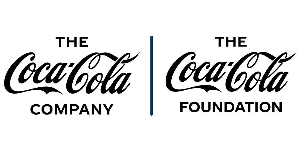 Combined logos for the Coca-Cola Company and the Coca-Cola Foundation
