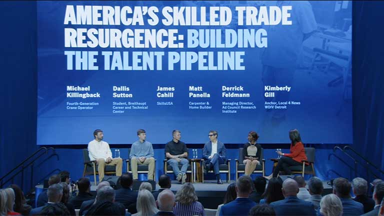Group of people on a stage.